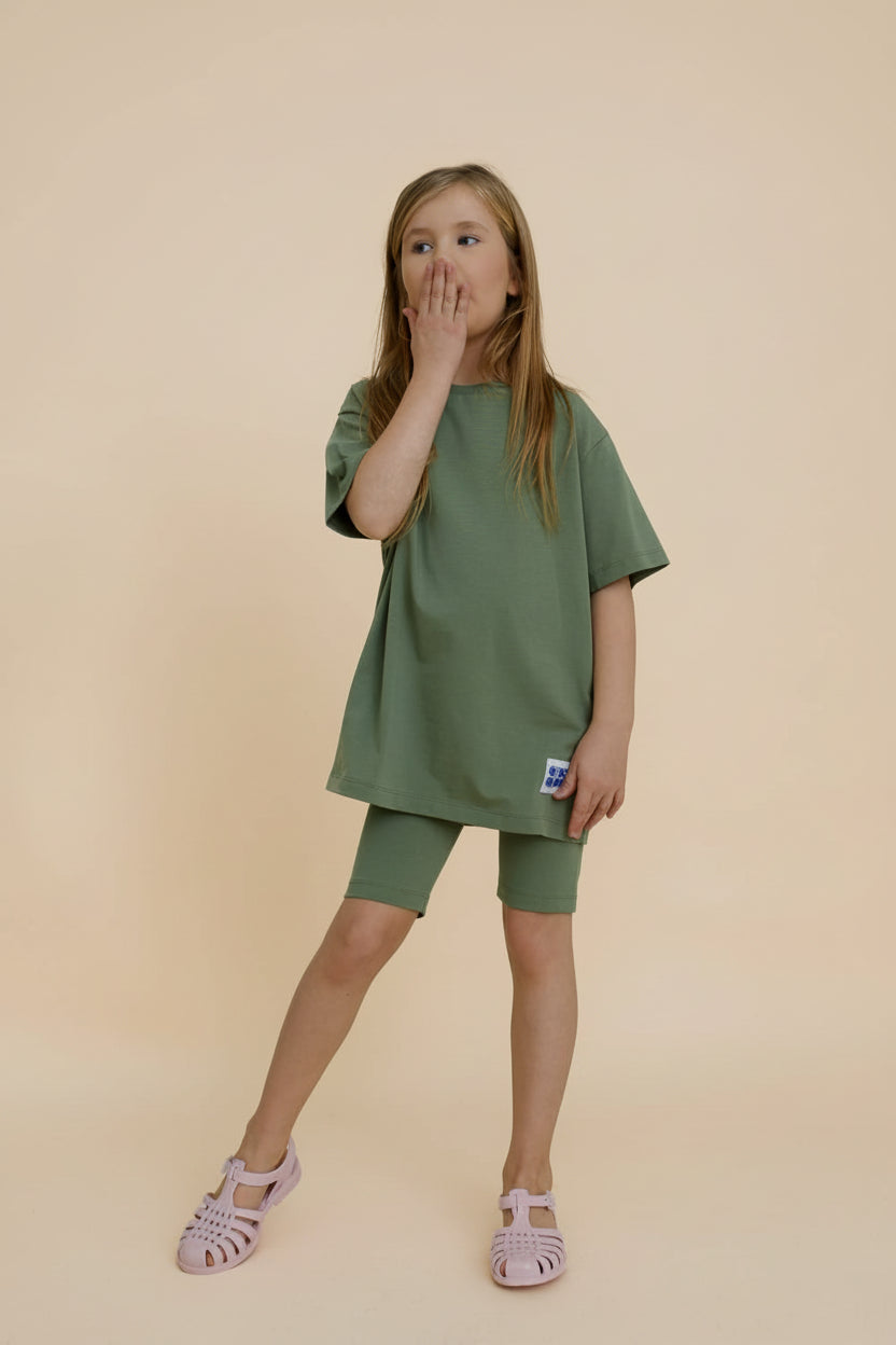 LEGGINS CORTI E SEMPLICI IN COTONE BIOLOGICO